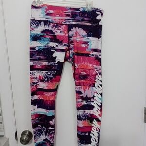 Betsey Johnson performance Floral Athletic Yoga/Workout Leggings